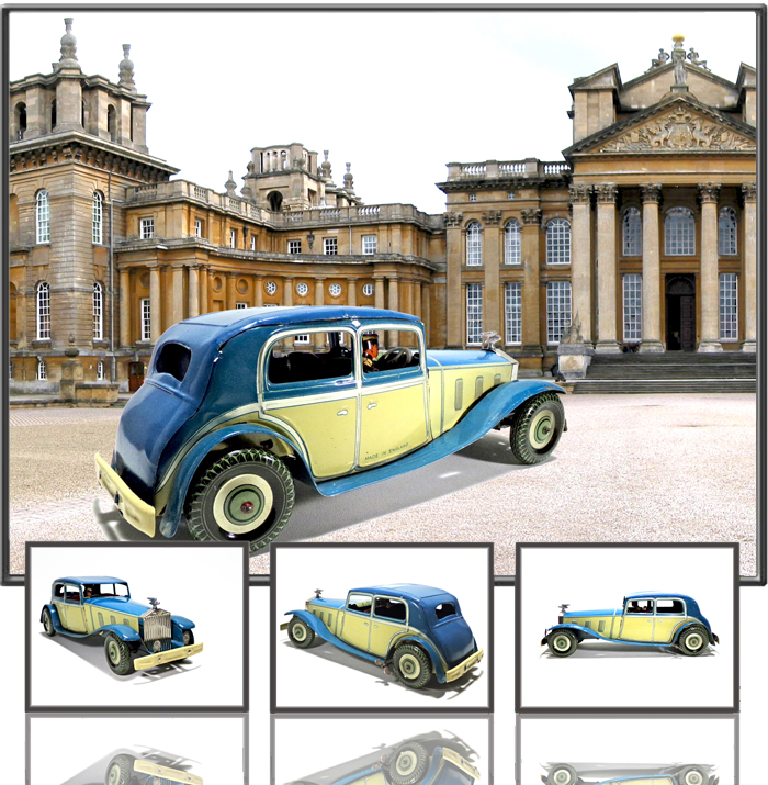 Limousine made by Mettoy, Great Britain, 1940th