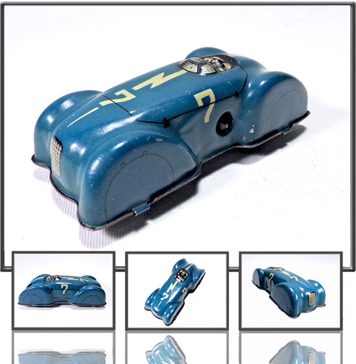 Flash #7 racing car by Huki (Hubert Kienberger) US zone Germany, 1950´s