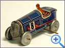 Antique Frensh Tinplate Racer Toy