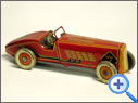 Antique METTOY Tinplate Racer Toy