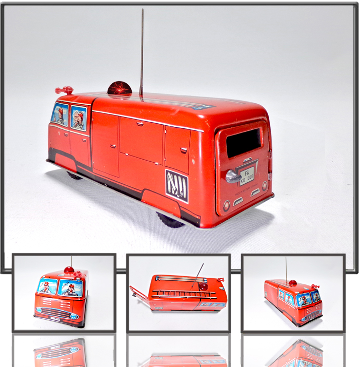 Fire brigade van, made by Konrad Dressler, West Germany, 1960s