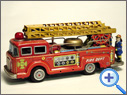 Vintage Battery Fire Brigade Tin Toy