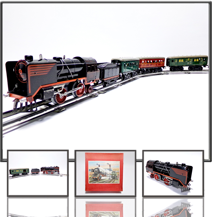 Railway set made by HWN, US zone Germany, 1945-55s