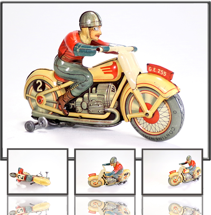 Rally motorcycle made by Technofix, US zone Germany, 1945-55s