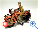 Antique  Motorcycle Tin Toy