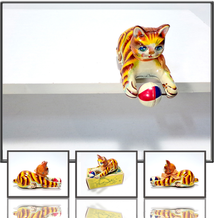 Puzzle cat made by Nomura (TN), Japan, 1960s