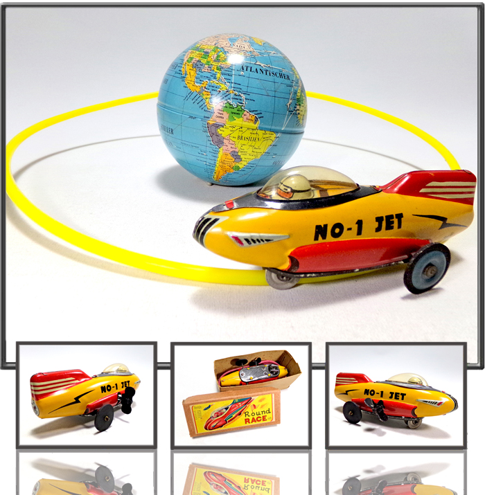 No-1 Jet rocket made by Asahi Toys, Japan, 1950s