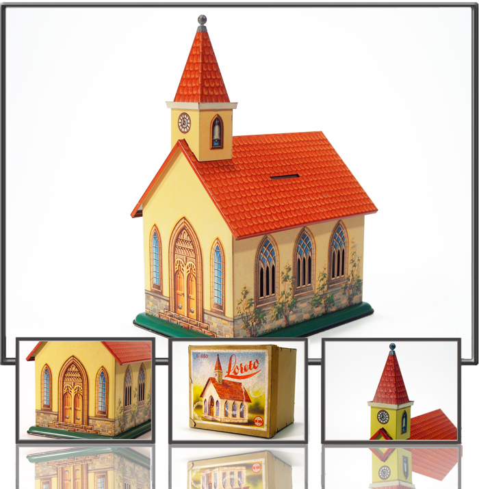 “Loreto” money box made by KRZindorf, Germany, 1960s