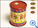 Antique Money Box Tin Toy