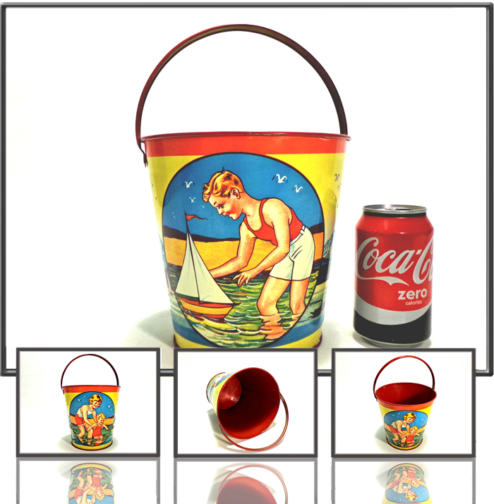 Sand bucket made by Ku, Germany, 1950s
